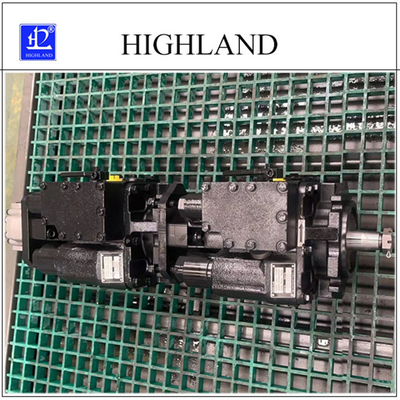 ปั๊มไฮโดรลิคแบบตีคู่การควบคุมแบบแมนนวลตัวแปรดิสเพลสเมนต์ Axial Piston Pumps