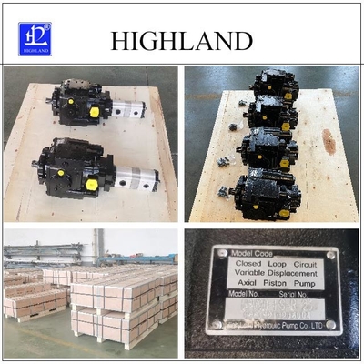 Axial Piston Cast Iron ปั๊มไฮดรอลิกเพื่อการเกษตรสำหรับรถเกี่ยวนวดข้าว