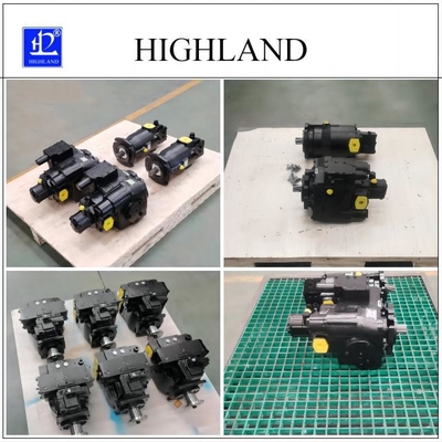ปั๊มลูกสูบผสมคอนกรีตไฮดรอลิคเคลื่อนที่สูง Highland