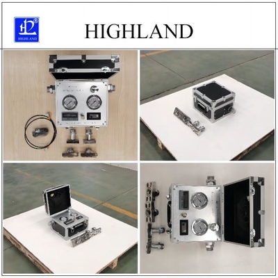 Highland MYHT-1-4 เครื่องวัดอัตราการไหลของไฮดรอลิกแบบพกพาแบบดิจิตอล ความดัน 42Mpa