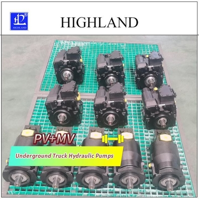 PV22 MV23 ปั๊มไฮดรอลิกสำหรับรถบรรทุกใต้ดินสำหรับเครื่องจักรยา