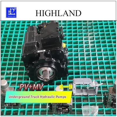 PV22 MV23 ปั๊มไฮดรอลิกสำหรับรถบรรทุกใต้ดินสำหรับเครื่องจักรยา
