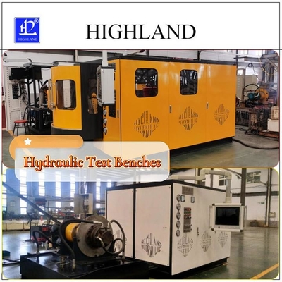 HIGHLAND 380L / min โรงงานเตียงทดสอบไฮดรอลิกสําหรับเครื่องเจาะหมุนที่มีข้อมูลการตรวจสอบที่ครบถ้วน