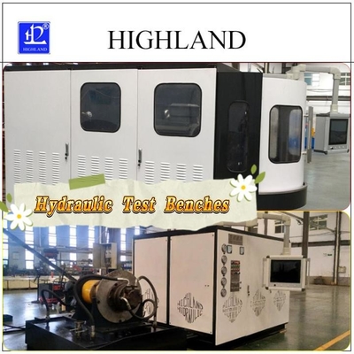HIGHLAND 380L / min โรงงานเตียงทดสอบไฮดรอลิกสําหรับเครื่องเจาะหมุนที่มีข้อมูลการตรวจสอบที่ครบถ้วน
