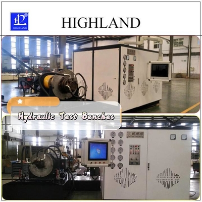 HIGHLAND 380L / min โรงงานเตียงทดสอบไฮดรอลิกสําหรับเครื่องเจาะหมุนที่มีข้อมูลการตรวจสอบที่ครบถ้วน
