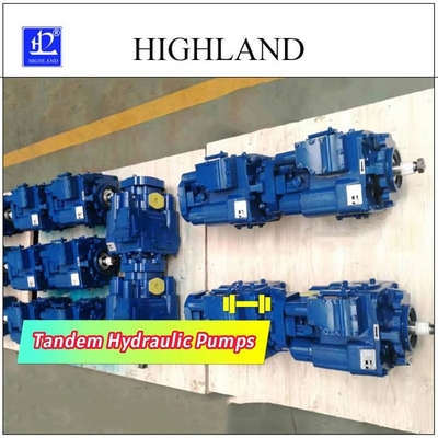 ปั๊มไฮดรอลิก Tandem อุตสาหกรรมที่มีการออกแบบโครงสร้างแผ่น Swash