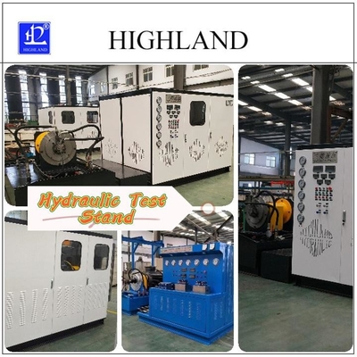 สถานทดสอบไฮดรอลิก อัตโนมัติเต็ม ด้วยการทดสอบแบรนด์ HIGHLAND ปั๊มไฮดรอลิกและมอเตอร์