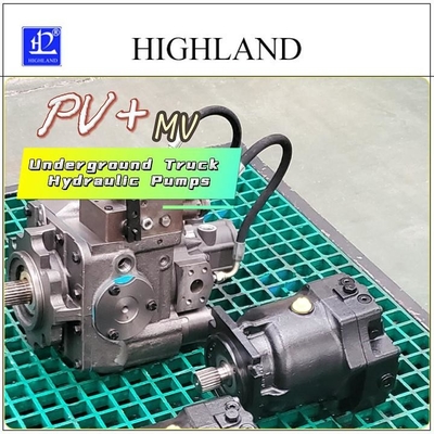 เครื่องปั๊มไฮดรอลิกรถบรรทุกใต้ดินทํางานเร็ว PV22 MV23