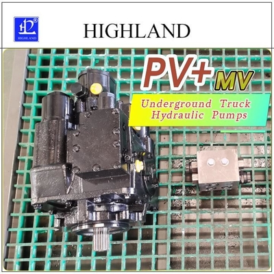 เครื่องปั๊มไฮดรอลิกรถบรรทุกใต้ดินทํางานเร็ว PV22 MV23